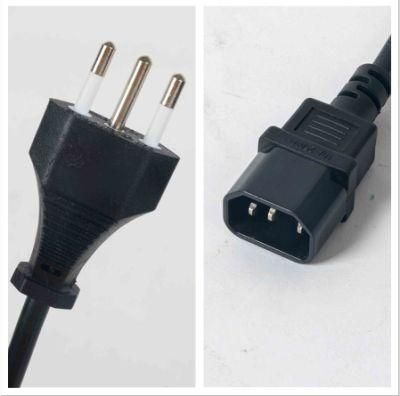 3 0.75 1.0mm Imq Italy Plug Cable IEC Connector C14 for Coffee Machine