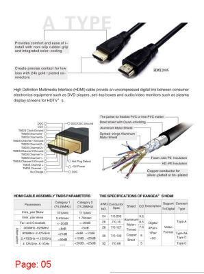 USB Cable HDMI Patch LAN DVI VGA Dp Cable Type C Cable