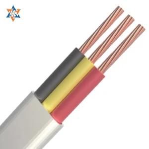 Three Core Grey Flat PVC Insulated Cable 300/500V