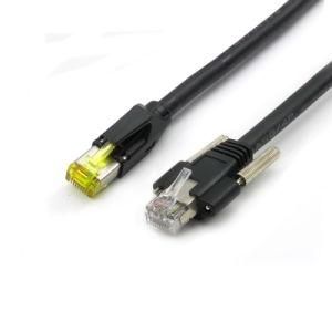 Right Angled RJ45 Gigabit Ethernet/Gige Camera Cables with Screws