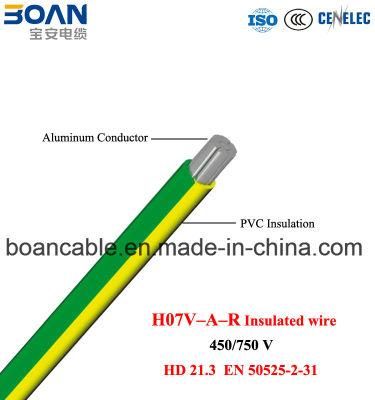 H07V-a-R, Al/PVC Insulated Wire, HD 21.3, En 50525-2-31