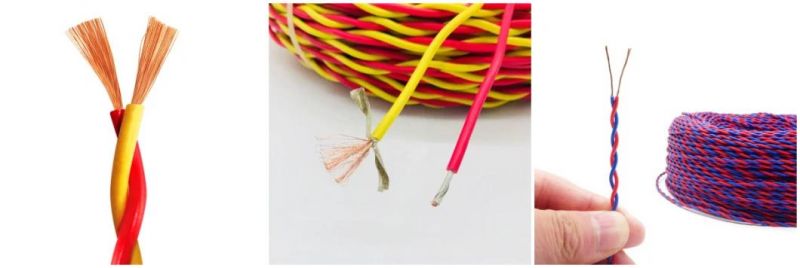 Nyy Twist Flexible Copper PVC Insulated Sheathed H03VV-F Flat Cable Heat-Resistant CE Electric Control LSZH Wires Electrical Cable