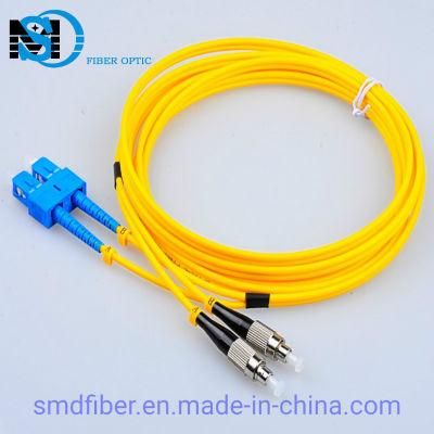 Single-Mode Sc/Upc-FC/Upc Fiber Optic Patch Cord for Network