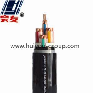 Huiyou Yjv Yjv22 Yjlv Yjlv22 Yjv 0.6/1kv 3+2cores Cu Al XLPE PVC Swa Power Cable