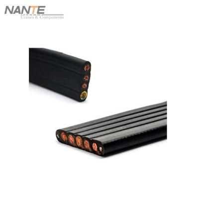 CE Certificate 4*4mm2 Electric Rubber Flat Cable for Festoon System of Cranes