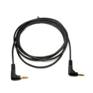 Male to Male Aux Cable 90 Degree Right Angle Slim 2.5mm Trs Audio Cable Cord