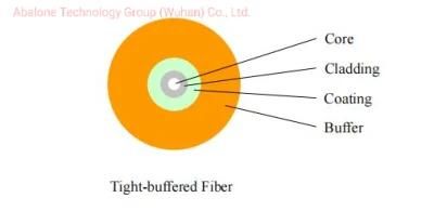 1core Singlemode G657A1 FTTH Outdoor Drop Cable Optical Fiber Cable