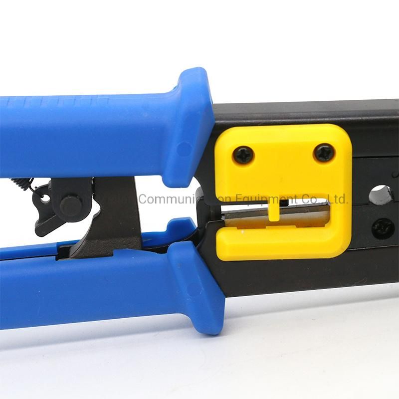 RJ45 Rj12 Rj11 6p 8p Ez Crimp Tool Through Hole Network Pliers