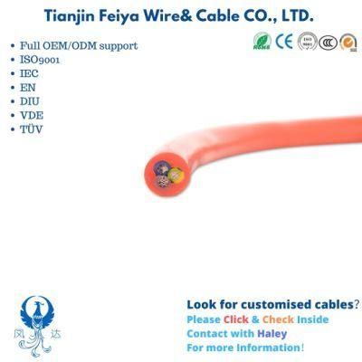 PVC Wiring Harness H05vvf 300/500V 600V Sihf H05ss-F Soft Flexible More Strands Tinned Copper Multicore Silicone Rubber Heating Cable