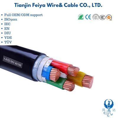 Low Voltage XLPE Insulated Sta Armoured Yjv22 Electrical Power Cable