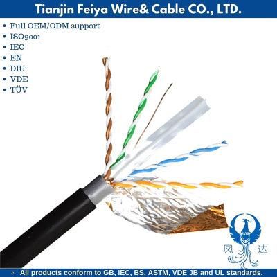 H05vvf Power Cable Assembly RG6 Rg58 Rg59 Coaxial F TV BNC Connector Quad-Shield RG6 CCTV CATV Network Communication Wire Computer Cable