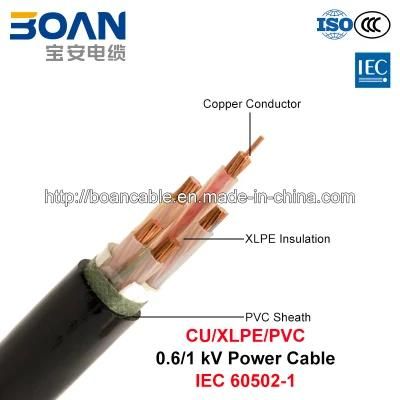 Cu/XLPE/PVC, Low Voltage Power Cable, 0.6/1 Kv (IEC 60502-1)