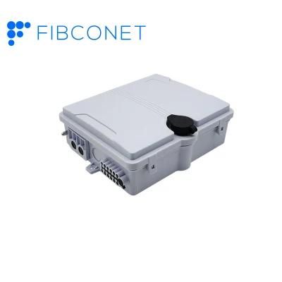 FTTH Fiber Optic Optical Sc Adapter 2 in 12 16 18 Cores Distribution Box with ABS Material