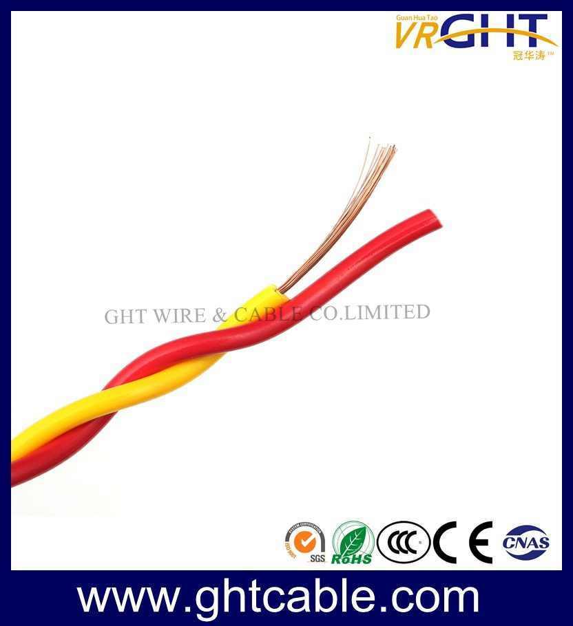 Two Cores Twisted Flexible Electric Cable