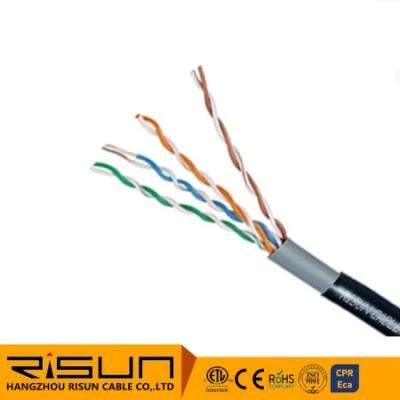 Pass Test Cat5e UTP 4 Pairs PVC+PE Sheath Network LAN Cable