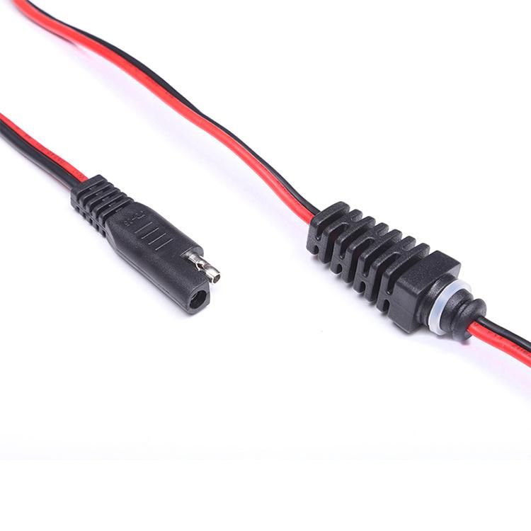 2 Pin SAE to SAE Connector 14AWG Extension Cable 30A 12V Wiring Harness for Car Motorcycle