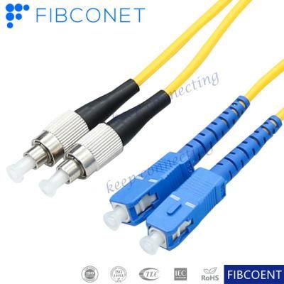 Customized Length Sc Upc to FC Upc Duplex Single Mode Fiber Optic Cable Patch Cord