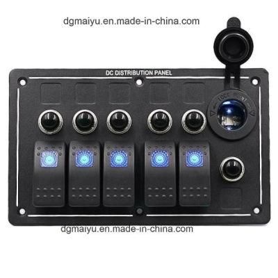 LED Rocker Switch Panel Fuse for Car Caravan Marine Boat