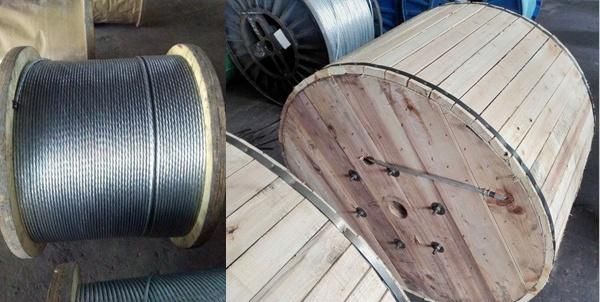 ASTM A475 Galvanized Guy Steel Wire Strands 1X7, 1X19