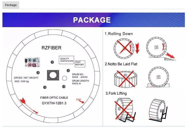 antenna Autosuficiente Cable De Fibra Optica ADSS 24 Core Aerial Fiber Optic Cable