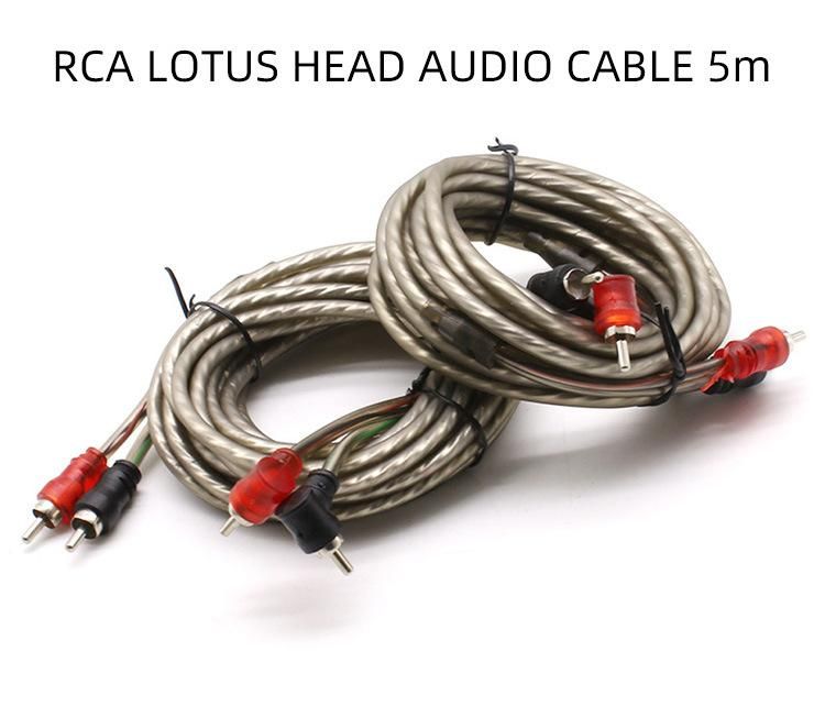 Professional High End RCA Cable Audio Cable Good Quality Car RCA Audio Video Cable
