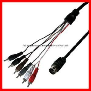 9pin Cable to 3RCA and 6RCA Cable