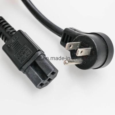 5-15p to C15 Power Cords, 15 AMPS, 125V, 14/3 AWG Cable Jacket