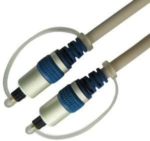 White Toslink Optical Fiber Cable