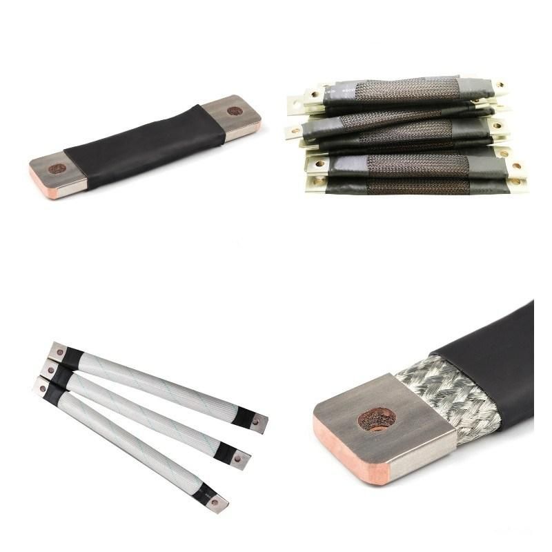 Hot Sale China Flexible Electrical Bare Braid Copper Shunt Earth Bonding Straps for Solar Panel