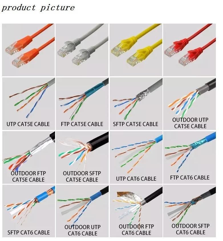 Network Cable & Communication Cable UTP CAT6 23AWG LAN Cable CPR