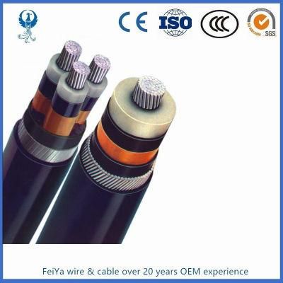 Mv Aluminum XLPE Insulated Wire Armored Electric Cable 35kv 150sqmm