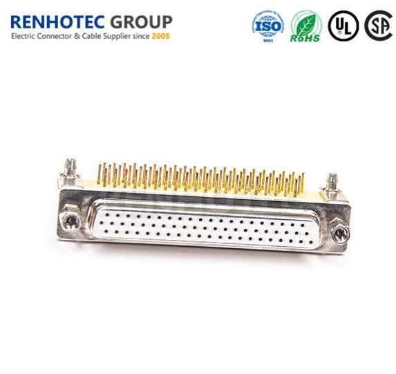 90 Degree Female 62 Pin D Sub Connector Manufacturers