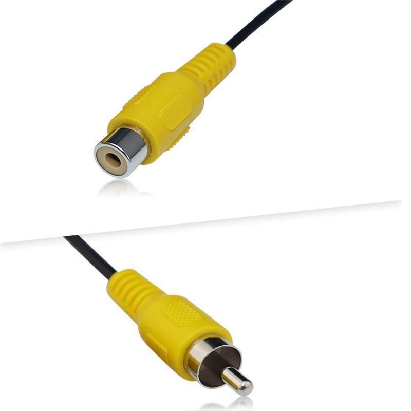 Single Head RCA Audio Cable AV Male Head Adapter Cable AV Single Head Video Cable RCA Female Head Wire Yellow 0.15 M