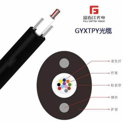 FTTH Normal Cable Gyxtpy Indoor 2 Core Drop Flat Fiber Optic Cables by Manufactory Yuantong