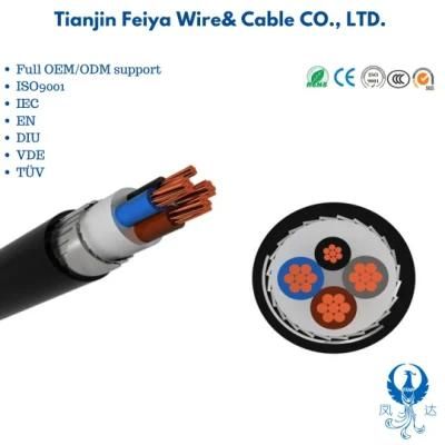 0.6/1 Kv Nyfgby Copper Conductor PVC Insulated Galvanized Steel Flat Armor PVC Sheathed Cable