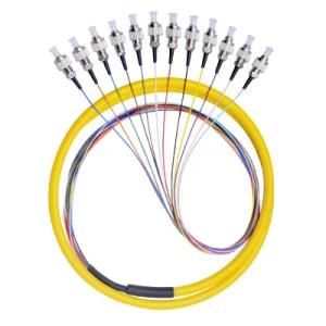 Hot Selling Sm Om1om2 Om3 FTTH FTTX -12 Color LC/Sc/FC Fiber Optic Connector Pigtail