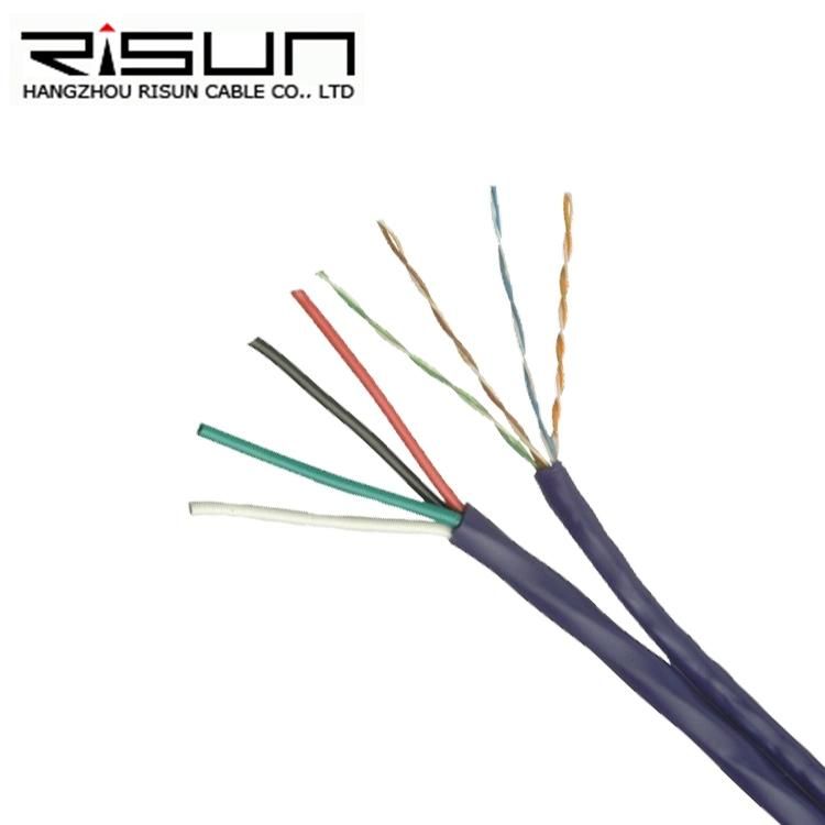 Network Cable Cat5e + 4 X 16 AWG Speaker Wire