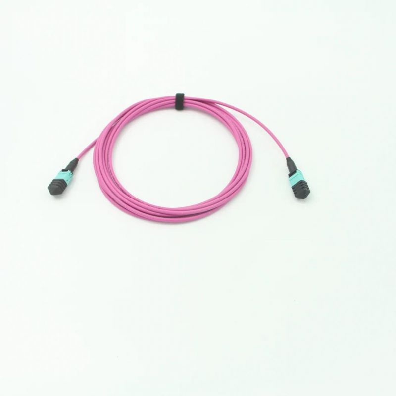 MPO (Female) -MPO (Male) Fiber Optical Patch Cable with Om5 Fiber Cable 10 Meter