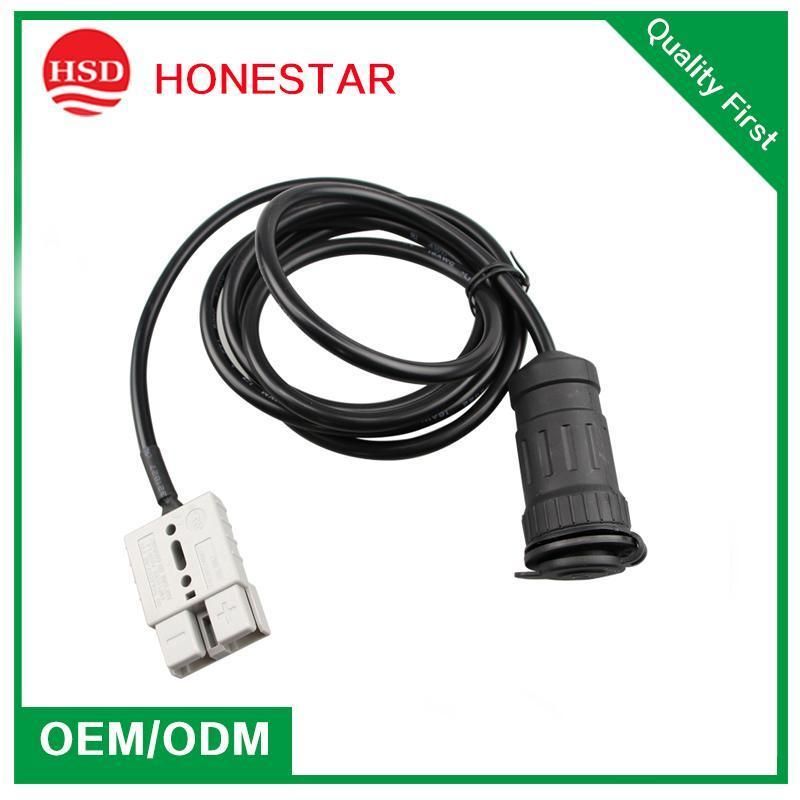 50A 300V Anderson Connector Cable to Car Cigarette Lighter Socket with Waterproof Cap