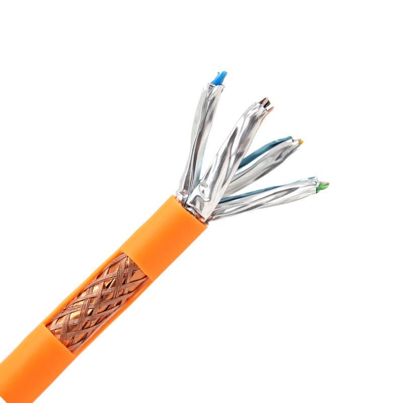 Certificated 4pair SFTP Cat7 23AWG 550MHz Bare Copper or CCA Internet LAN Cable Cable FTP CAT6A