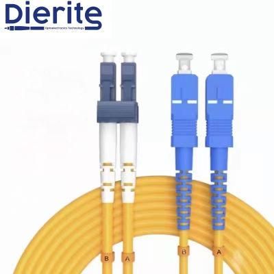 Communication Cable Low Loss Singlemode Multi-Mode Duplex OS2 Sc LC FC St APC Upc Sm Mmdx Fiber Optic Patch Cord Jumper Cable for FTTH