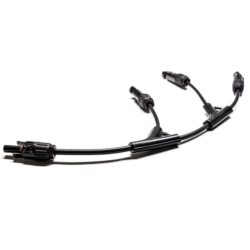 Solar Mc4 Y Connectors Parallel 8 AWG Cable Mc4 Connector Extension