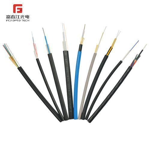 Gjyxfh FRP Self Supporing 1 2 6 Core Fiber Optic Drop Cable with Flame Retardant Cable Jacket