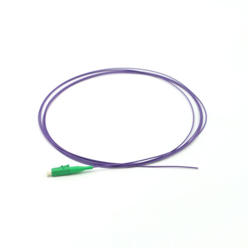 LC/APC Fiber Optics Pigtails with Green Jacket