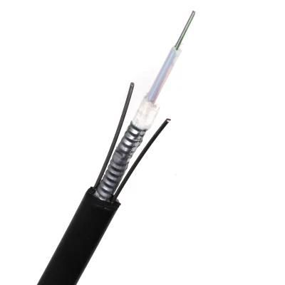 China Factory Armored 6 Core Fiber Optic Cable GYXTW G652D Outdoor Use HDPE Jacket Fiber Cable Communication Cable