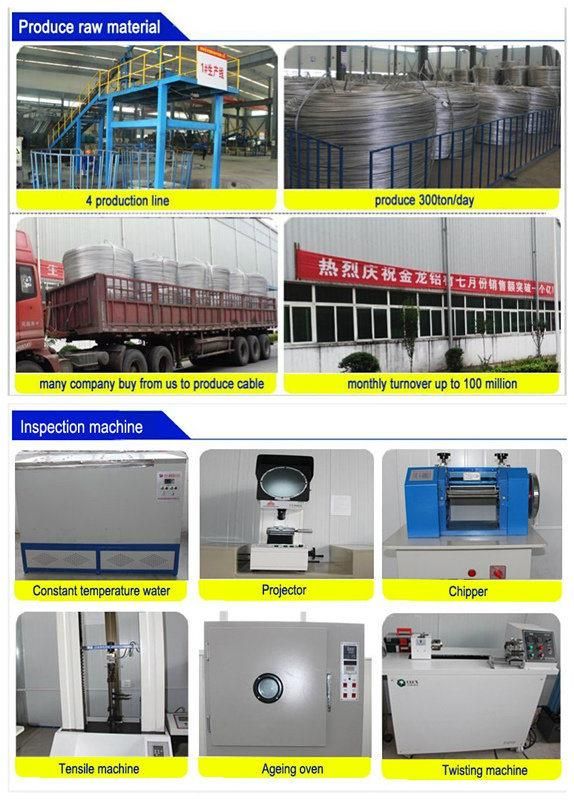 Overhead Aerial Bundled Cable 0.6/1kv with XLPE Insulated Service Drop Line.