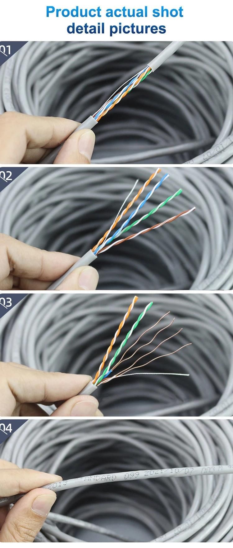 Indoor Outdoor Cat 6 Network Cable UTP/FTP Cat5 CAT6 CAT6A Cat7 Data Cable 4pairs Communication Network Cable LAN Cable