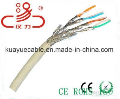 LAN Cable Cat7 Sf/FTP Braid and Foil Over Shielded Twisted Pair/