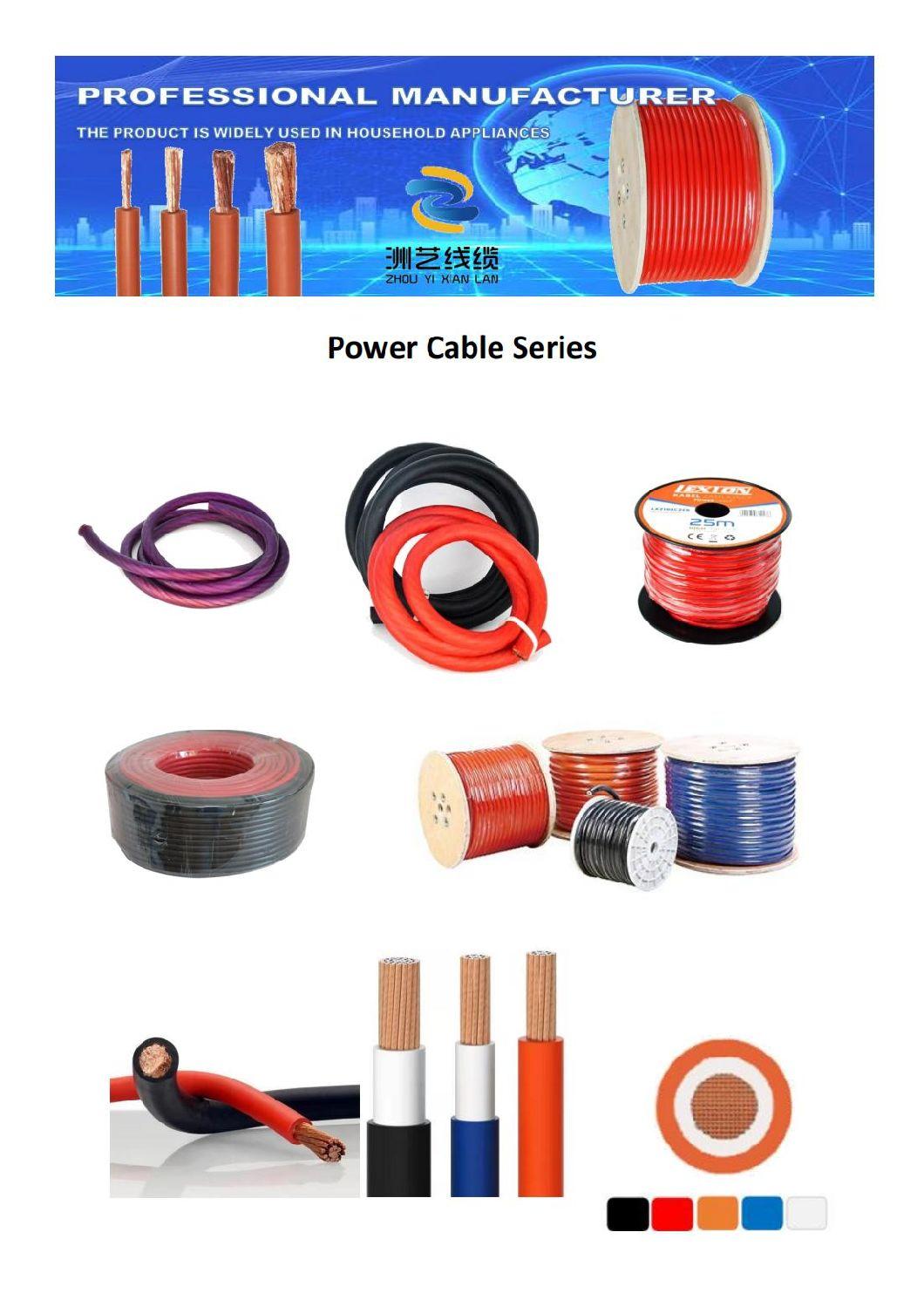 Welding Orange Black Double PVC Cable