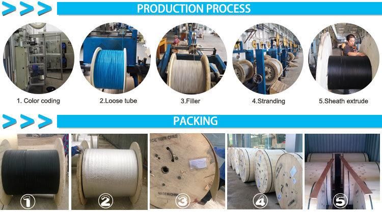 4 Core G657A1 Drop Cable FTTH Fiber Optic Cable